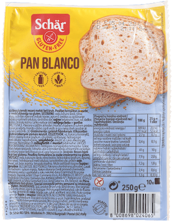 Brezglutenski beli kruh Pan Blanco   Schär