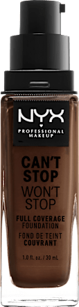 Foundation Can't Stop Won't Stop 24-Hour Chestnut 23 NYX PROFESSIONAL MAKEUP