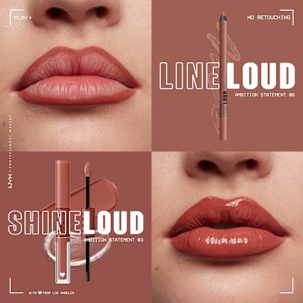 Lippenstift Shine Loud Pro Pigment 03 Ambition Statement  NYX PROFESSIONAL MAKEUP