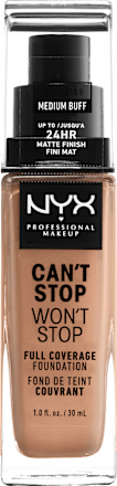 Foundation Can't Stop Won't Stop 24-Hour Medium Buff 10.5 NYX PROFESSIONAL MAKEUP