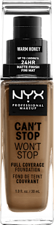 Foundation Can't Stop Won't Stop 24-Hour Warm Honey 15.9 NYX PROFESSIONAL MAKEUP