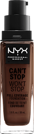 Foundation Can't Stop Won't Stop 24-Hour Warm Walnut 22.5 NYX PROFESSIONAL MAKEUP