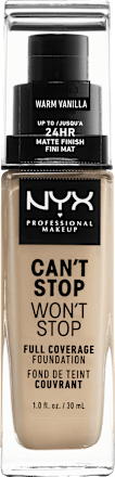 Foundation Can't Stop Won't Stop 24-Hour Warm Vanilla 6.3 NYX PROFESSIONAL MAKEUP