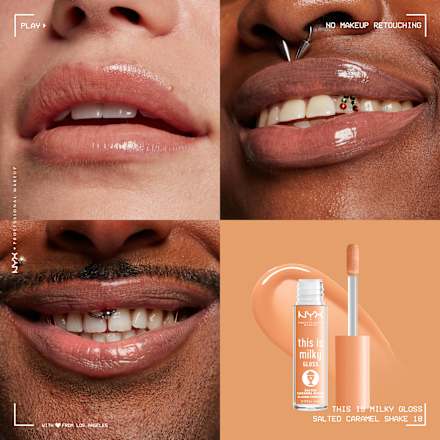 Lipgloss This Is Milky Gloss 18 Salted Caramel Shake  NYX PROFESSIONAL MAKEUP