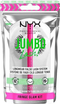 Künstliche Wimpern (1 Paar) & Eyeliner Adhesive Fringe Glam Kit  NYX PROFESSIONAL MAKEUP