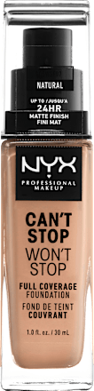 Foundation Can't Stop Won't Stop 24-Hour Natural 07 NYX PROFESSIONAL MAKEUP