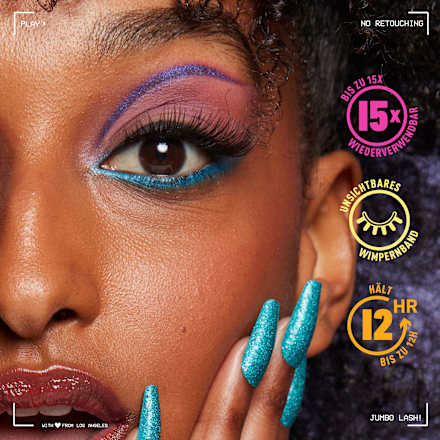 Künstliche Wimpern Jumbo Lash 04 Fringe Glam (1 Paar) NYX PROFESSIONAL MAKEUP