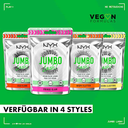 Künstliche Wimpern Jumbo Lash 04 Fringe Glam (1 Paar) NYX PROFESSIONAL MAKEUP