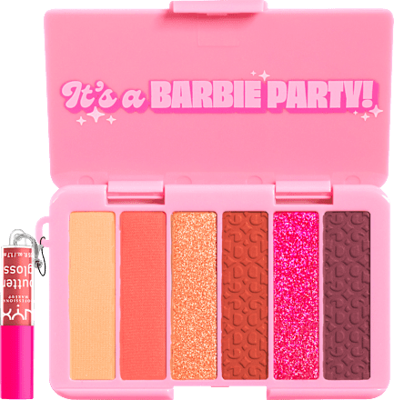 Farbpalette Barbie Mini Colour  IT'S A BARBIE PARTY! 01 NYX PROFESSIONAL MAKEUP
