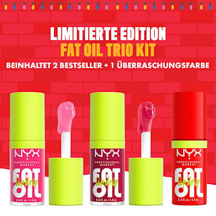Lipgloss Set Home Alone Fat Oil Lip Drip Trio 01, 3tlg NYX PROFESSIONAL MAKEUP