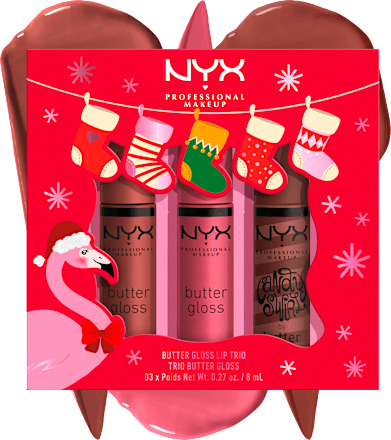 Geschenkset XMAS Holiday Butter Gloss Swirl Trio-Set NYX PROFESSIONAL MAKEUP