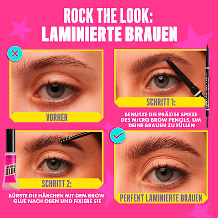 Augenbrauengel The Brow Glue Styler 05 Black NYX PROFESSIONAL MAKEUP