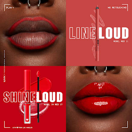 Lippenstift Shine Loud Pro Pigment 17 Rebel In Red NYX PROFESSIONAL MAKEUP