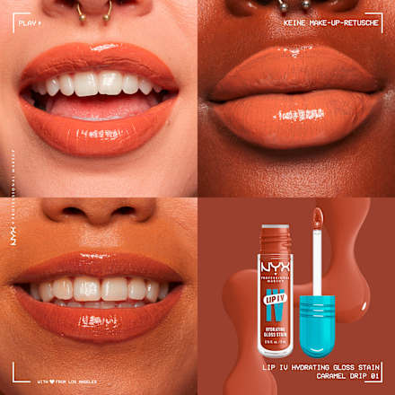 Lipgloss Lip IV Gloss Stain 01 Caramel Drip NYX PROFESSIONAL MAKEUP
