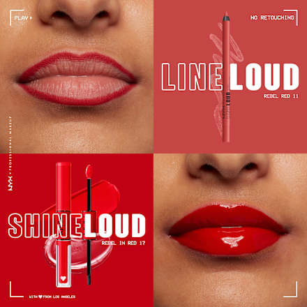 Lippenstift Shine Loud Pro Pigment 17 Rebel In Red NYX PROFESSIONAL MAKEUP