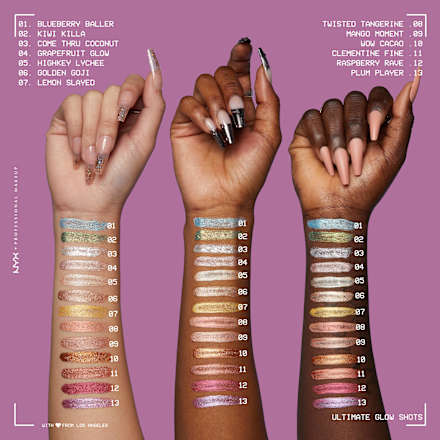 Lidschatten Ultimate Glow Shots 05 Highkey Lychee  NYX PROFESSIONAL MAKEUP