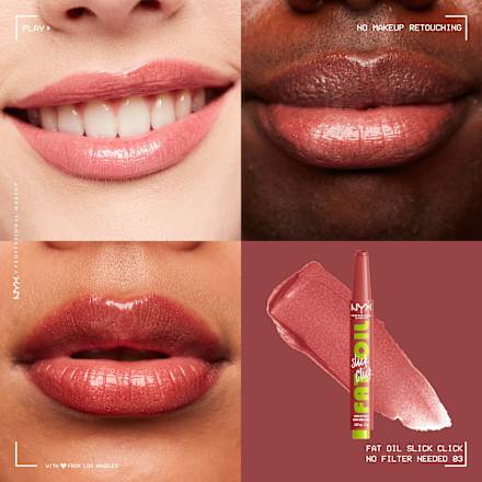Lippenstift Fat Oil Slick Click 03 No Filter Needed NYX PROFESSIONAL MAKEUP