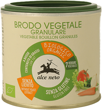Brodo vegetale granulare BIO alce nero