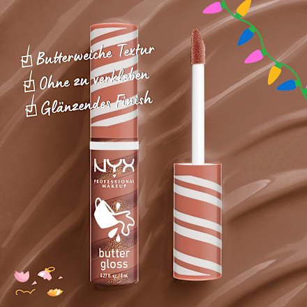 Lipgloss Butter Gloss 02 Hot Cocoa NYX PROFESSIONAL MAKEUP