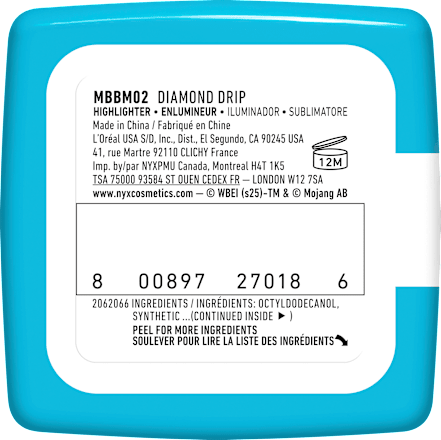 Highlighter A Minecraft Movie Rare Balms Diamond Drip 02 Silver NYX PROFESSIONAL MAKEUP