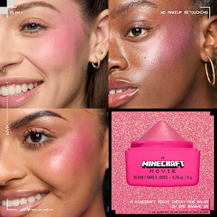 Blush A Minecraft Movie Cheeky Mob Balms Oh She Baaahd 05 Pink NYX PROFESSIONAL MAKEUP