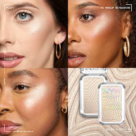 Highlighter Buttermelt 05 Bright&Butta  NYX PROFESSIONAL MAKEUP