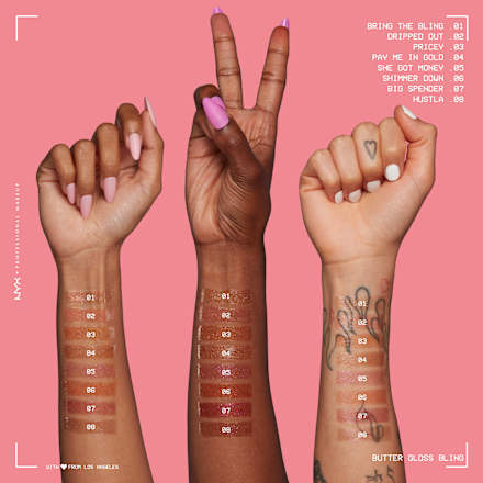 Ajakfény, Butter Gloss Bling 01, Bring the Bling NYX PROFESSIONAL MAKEUP