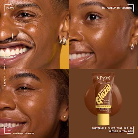 Foundation Buttermelt Glaze mit LSF 30, 08 Nutmeg Butta NYX PROFESSIONAL MAKEUP