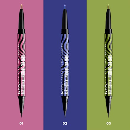 Eyeliner Beetlejuice Pinstripe Duo 03 Purple Chrome NYX PROFESSIONAL MAKEUP