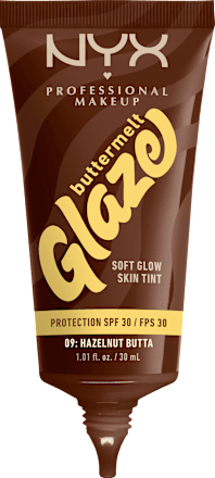 Foundation Buttermelt Glaze mit LSF 30, 09 Hazelnut Butta NYX PROFESSIONAL MAKEUP