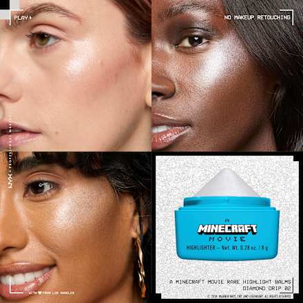 Highlighter A Minecraft Movie Rare Balms Diamond Drip 02 Silver NYX PROFESSIONAL MAKEUP