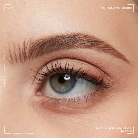 Szemöldökceruza, Blade and shade, Dual 04, Taupe NYX PROFESSIONAL MAKEUP