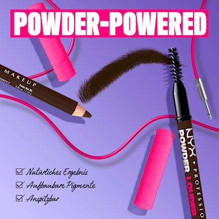 Augenbrauenstift Powder Louder 08 Deep Brown NYX PROFESSIONAL MAKEUP