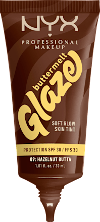 Foundation Buttermelt Glaze mit LSF 30, 09 Hazelnut Butta NYX PROFESSIONAL MAKEUP