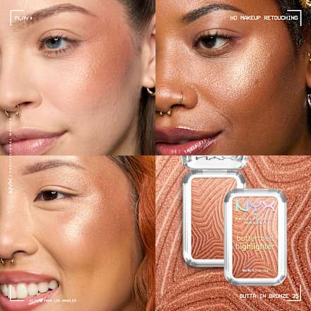 Highlighter Buttermelt 35 Butta In Bronze  NYX PROFESSIONAL MAKEUP