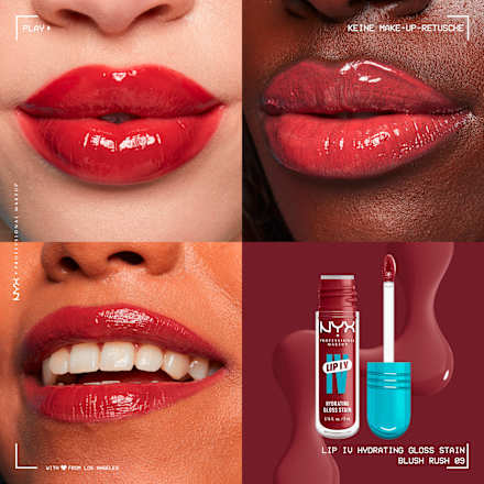 Lipgloss Lip IV Gloss Stain 09 Blush Rush NYX PROFESSIONAL MAKEUP