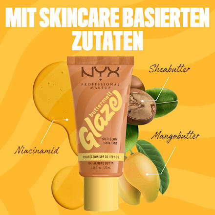 Foundation Buttermelt Glaze mit LSF 30, 04 Almond Butta NYX PROFESSIONAL MAKEUP