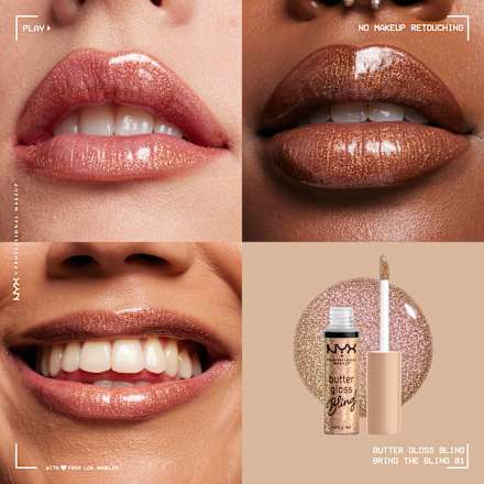 Lipgloss Butter Gloss Bling 01 Bring the Bling  NYX PROFESSIONAL MAKEUP