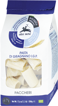 Paccheri di Gragnano I.G.P. BIO alce nero