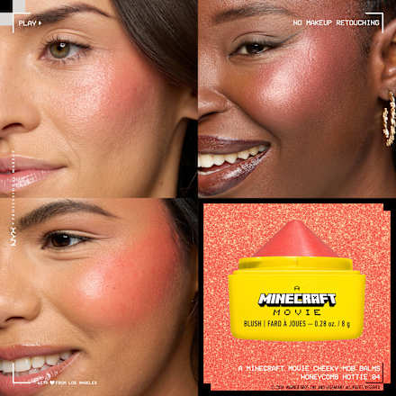 Blush A Minecraft Movie Cheeky Mob Balms Honeycomb Hottie 04 Coral NYX PROFESSIONAL MAKEUP