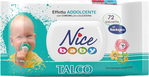Salviette detergenti baby talco FRIA