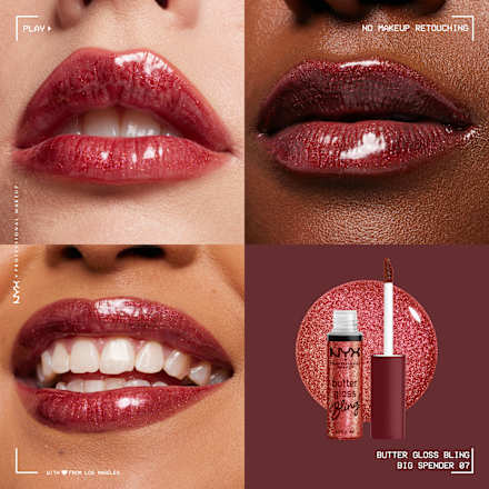 Lipgloss Butter Gloss Bling 07 Big Spender NYX PROFESSIONAL MAKEUP