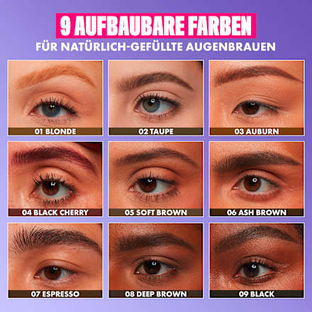 Augenbrauenstift Powder Louder 09 Black NYX PROFESSIONAL MAKEUP