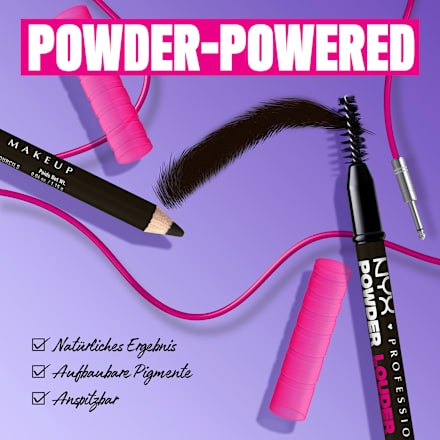 Augenbrauenstift Powder Louder 09 Black NYX PROFESSIONAL MAKEUP