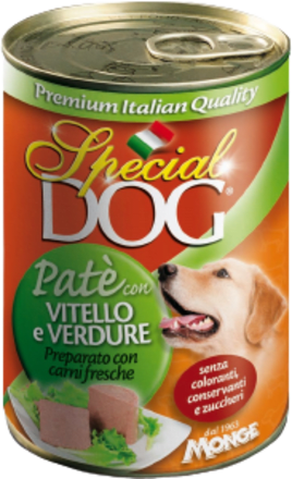 Patè per cani con vitello e verdure  Special DOG
