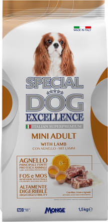 Suha hrana za majhne pse Mini Adult z jagnjetino SPECIAL DOG EXCELLENCE