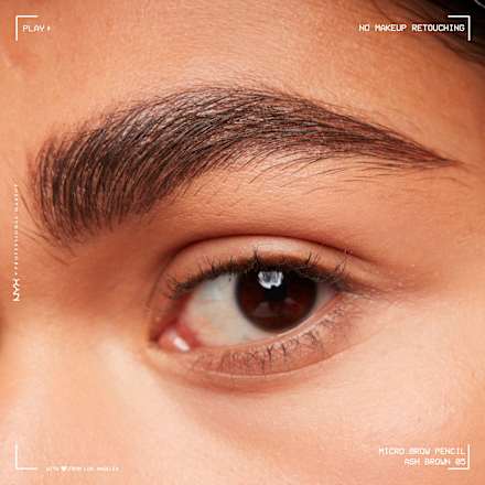 Szemöldökformázó ceruza Micro Brow Pencil - Nr. 05 Ash Brown NYX PROFESSIONAL MAKEUP