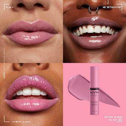 Lipgloss Butter 02 Eclair  NYX PROFESSIONAL MAKEUP