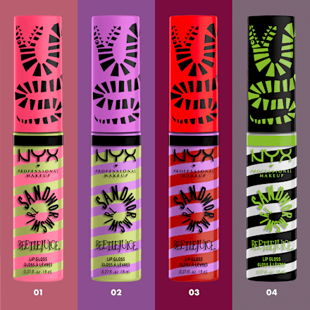 Lipgloss Butter Gloss Beetlejuice 02 Sandworm Swirl NYX PROFESSIONAL MAKEUP