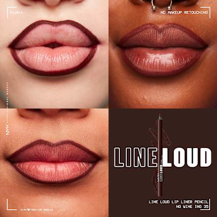 Lipliner Line Loud Longwear 01 No Wine-Ing NYX PROFESSIONAL MAKEUP